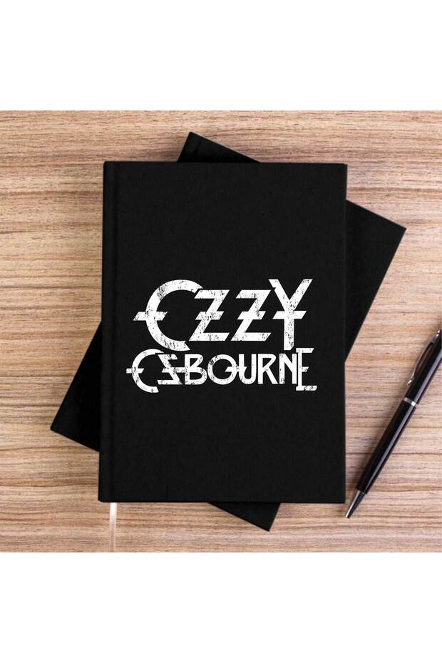 Ozzy Osbourne Logo Black Canvas Notebook - 1