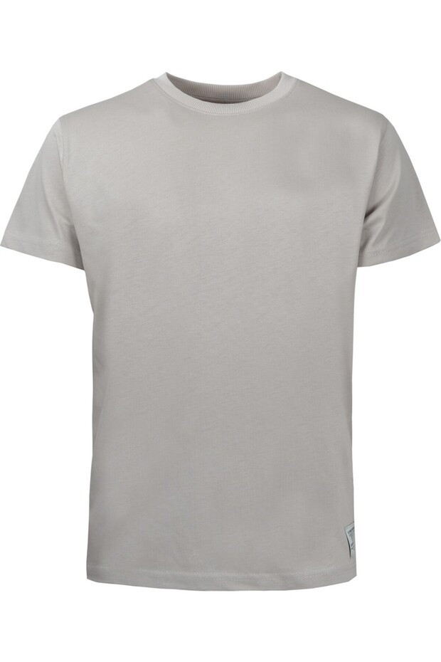 4 Pieces Promotional T-Shirt Undershirt Gray Color Half Sleeve Crew Neck
