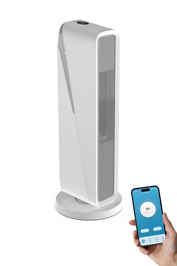 Akıllı Hava Isıtıcı 2000w Sesli Kontrol Alexa, Google Home Wi-fi Mobil App Fanlı Isıtıcı X7440 - 1