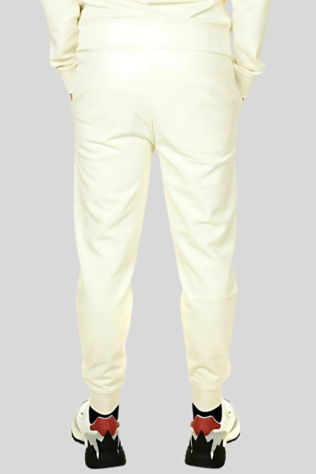 Regular Fit Erkek Spor Pantolon Beyaz - 2
