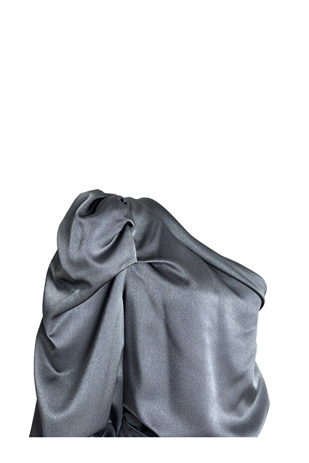 Tek Omuz Antrasit Bluz - 2