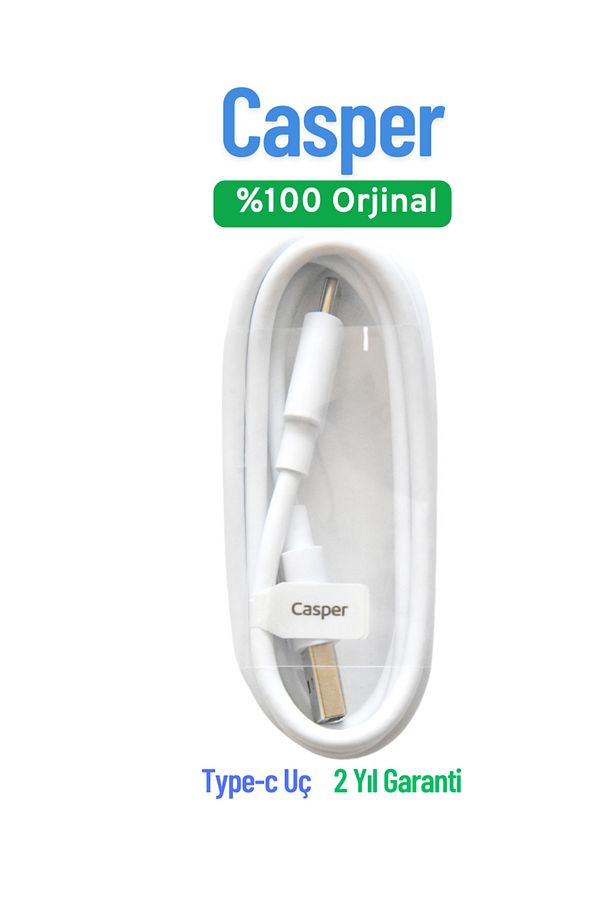  Telefon Şarj Kablosu Hızlı Şarj & %100 Type-c Uçlu 2 Yıl Garanti - 1
