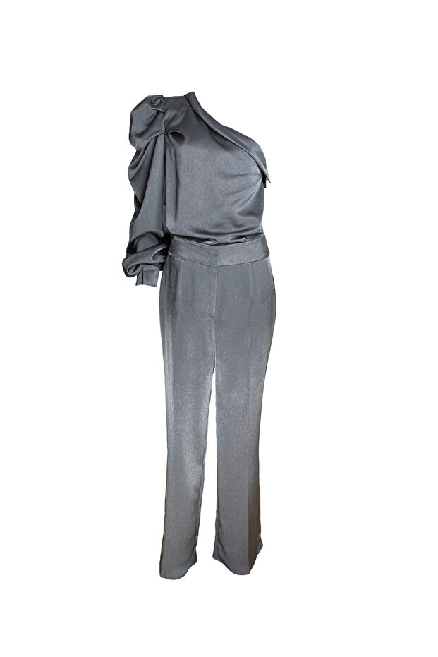 Tek Omuz Antrasit Bluz - 3