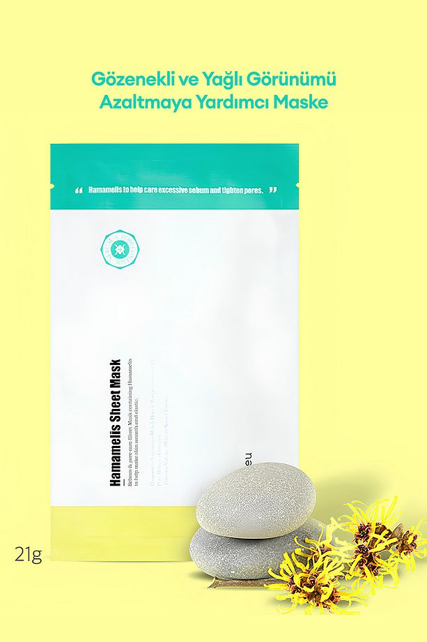 Hamamelis Özlü Yağlanma Ve Gözenek Karşıtı Bakım Sunan Yaprak Maske A'pıeu Hamamelis Sheet Mask - 7