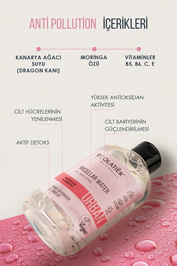 Makyaj Temizleme Micellar Suyu Nemlendirici % 99 Doğal Tüm Ciltler İçin, 400 ml - 4