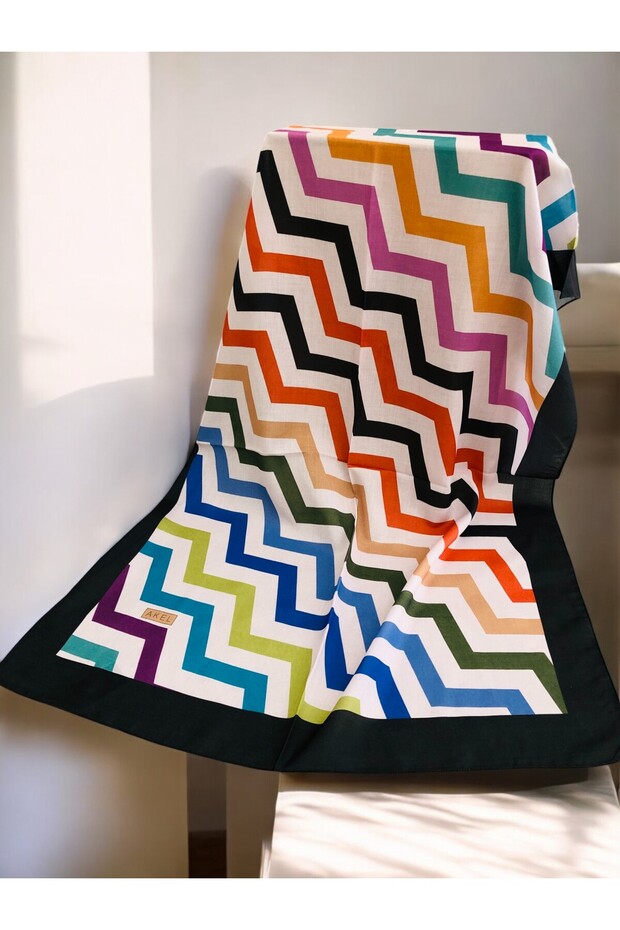 DESENLİ POLYESTER ŞAL DESEN-1 - 1