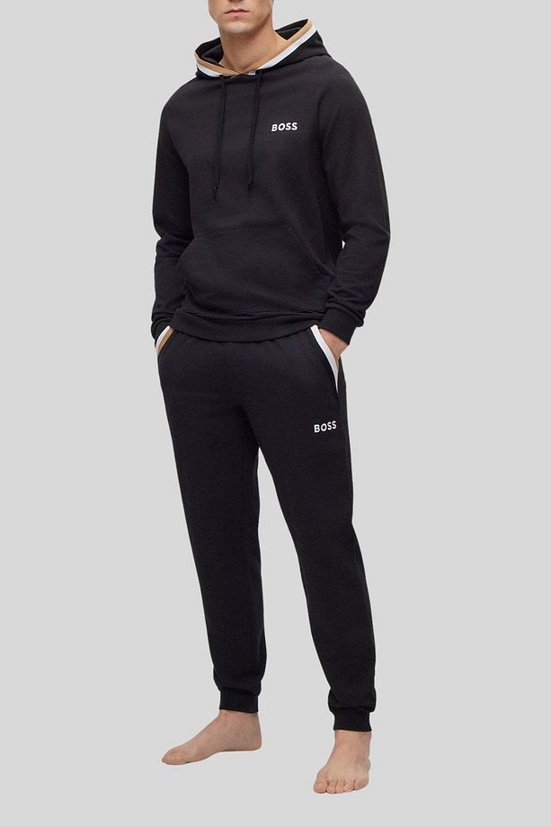 Kapüşonlu Regular Fit Erkek Eşofman Takımı Siyah - 1