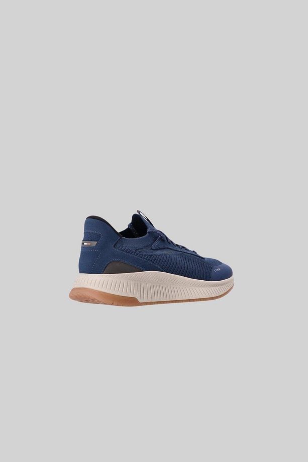 Erkek Titanium Evo Bağcıklı Marka Logolu Spor Stil Sneaker Lacivert - 4