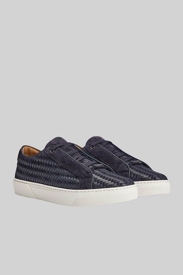 Logolu Hakiki Deri Sneaker Ayakkabı Erkek AYAKKABI 50514547 401 - 3