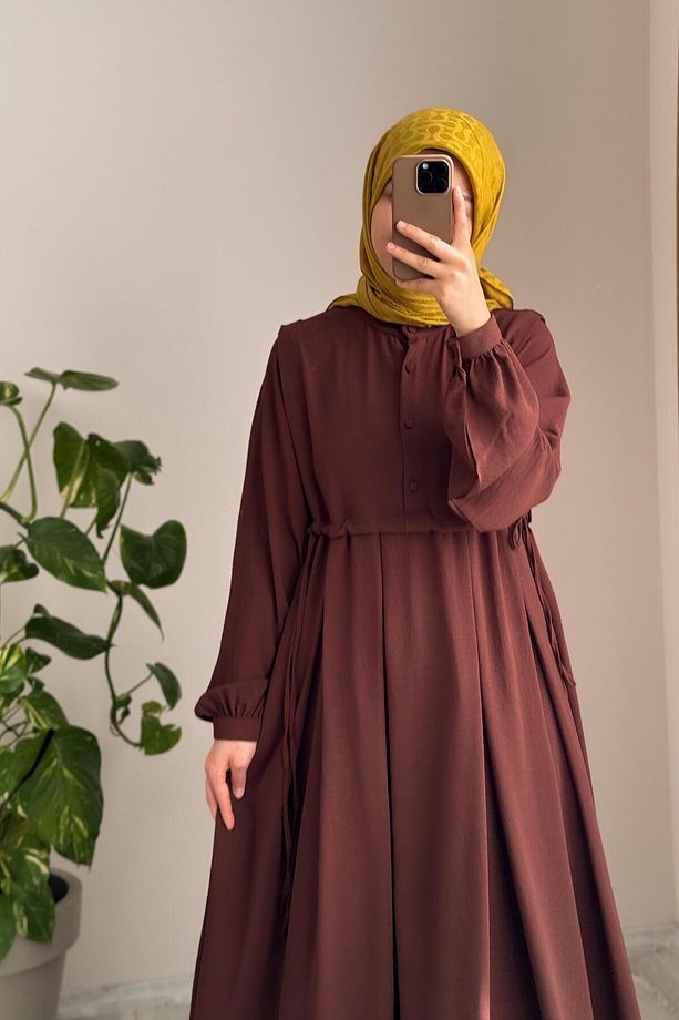 Lady Elbise- Kahve - 1