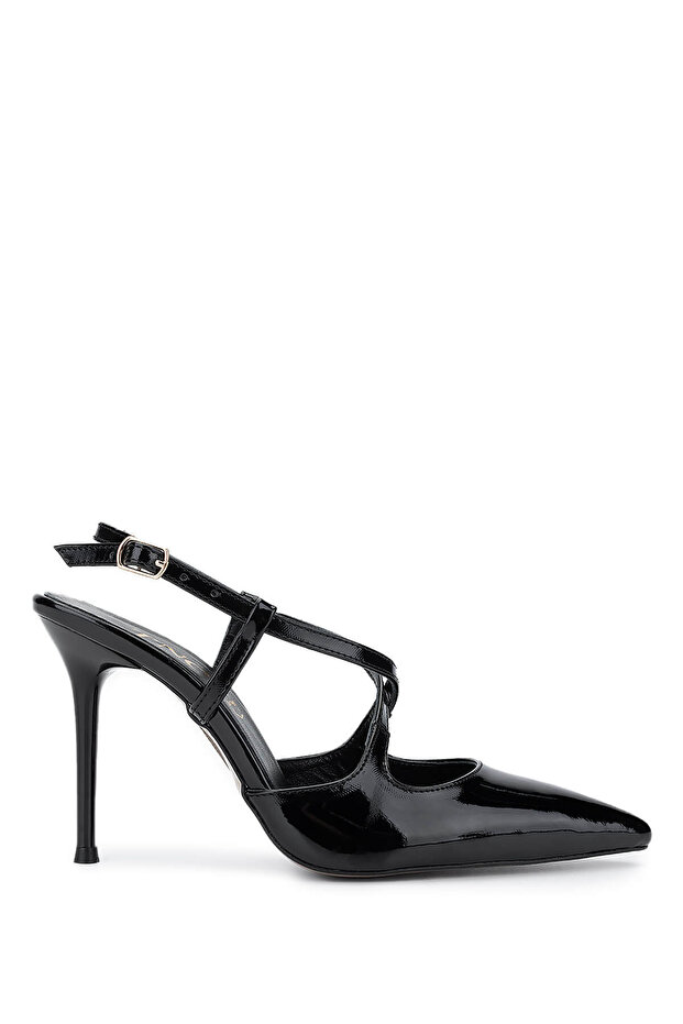 Women's Genuine Leather Black Patent Leather High Heels