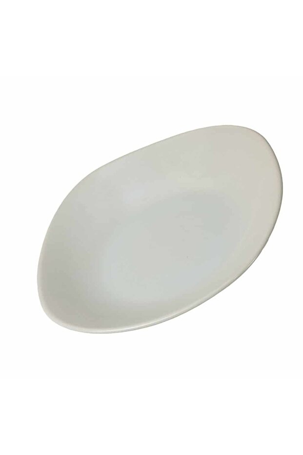 White deep plate, 22 cm - 1