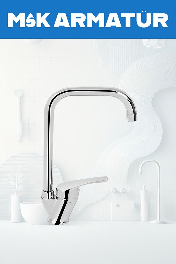 Robot Duş Sistemi Banyo Lavabo Mutfak Musluğu Çeşmesi Bataryası 4'lü Ful Set - 4