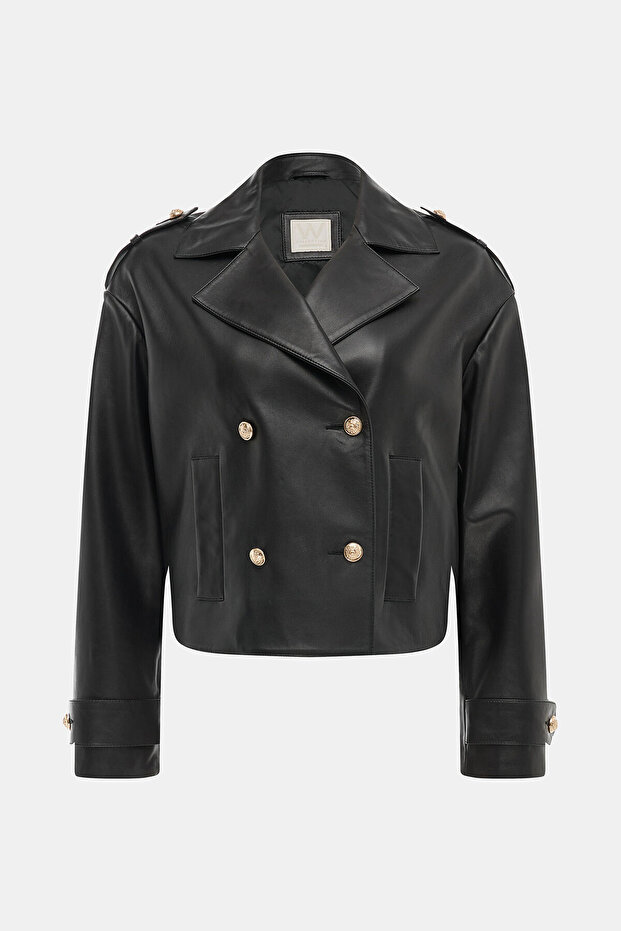 SİYAH DERİ CEKET - 1