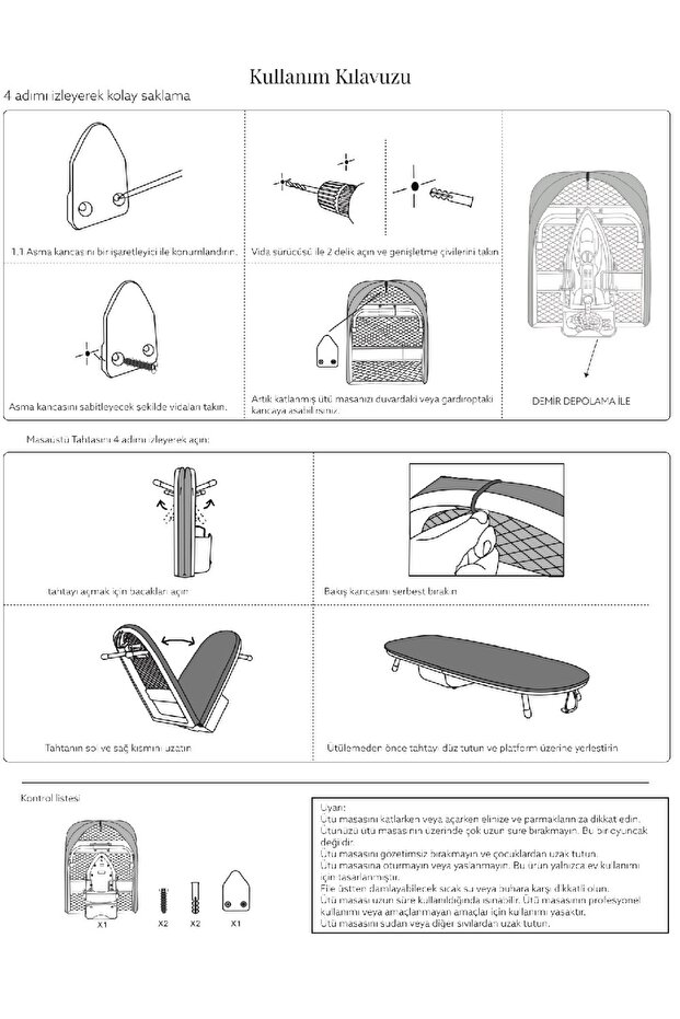 Katlanabilir Ütü Masası - 7