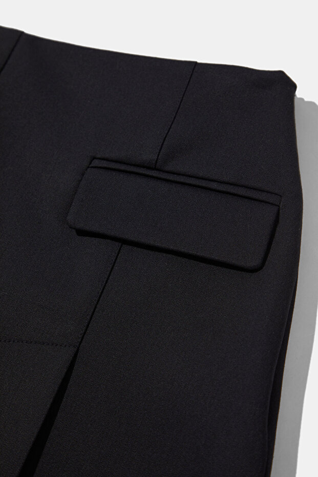 LACİVERT MİNİ ETEK - 3