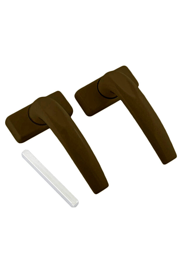 Aluminum Door Handles - Brown (2 Pack) | Durable Handles for Regular and Balcony Doors