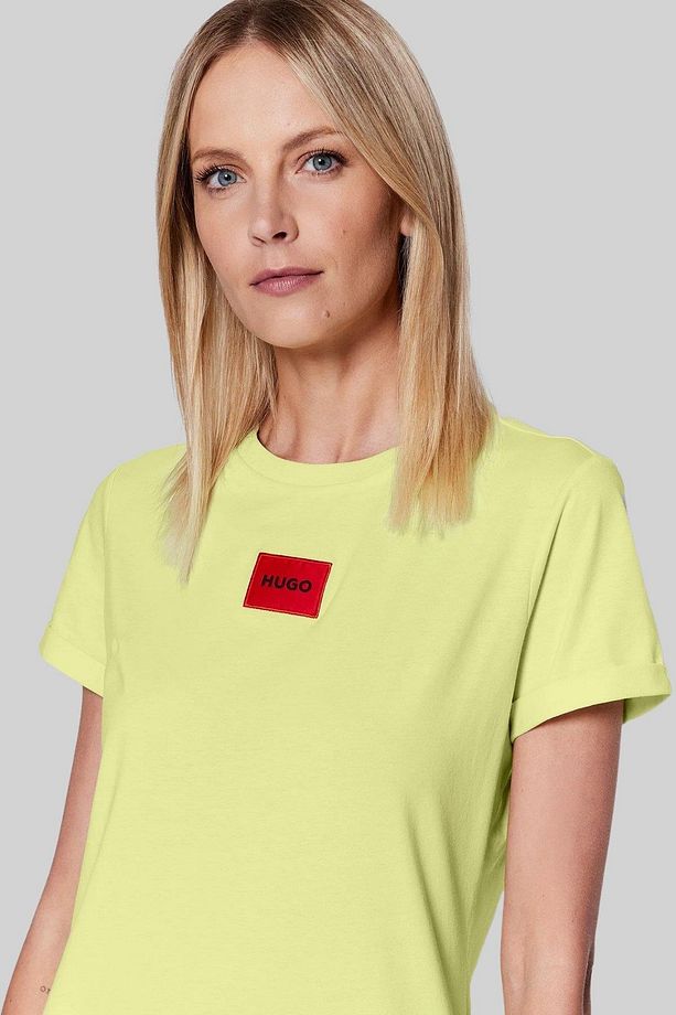 Regular Fit Kadın T-shirt Sarı - 4