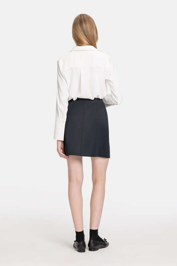 LACİVERT MİNİ ETEK - 6