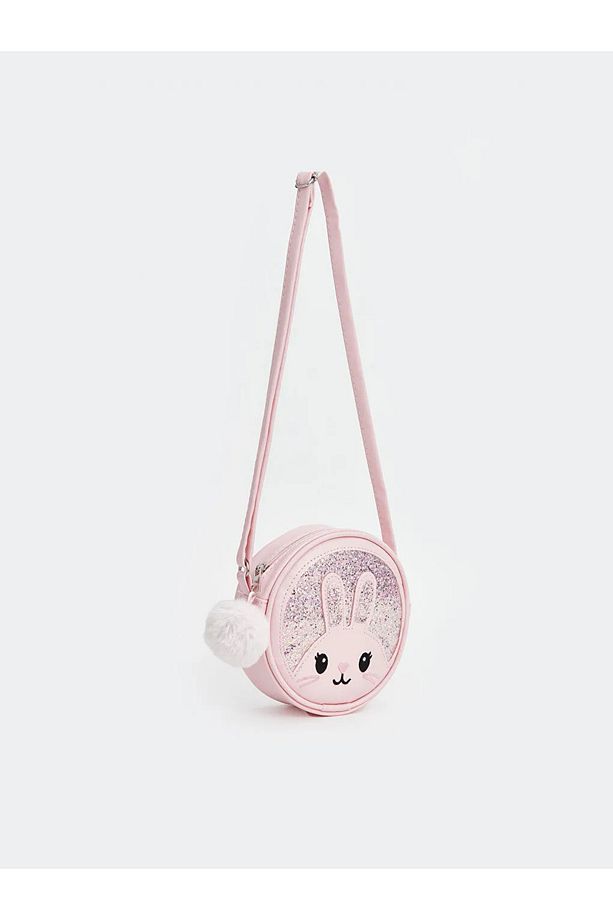 LCW ACCESSORIES Pembe Tavşan Baskılı Kız Çocuk Omuz Çantası - 1