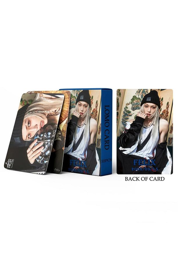 STRAY KIDS '' Felix '' Çift Yön Baskılı Lomo Card Seti - 4