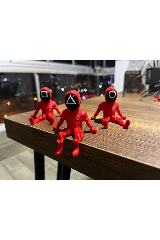 Squid Game Oynar Ayaklı Karakterler 3 Lü Set Gonggi - 1