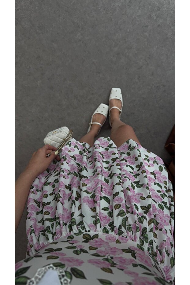 Bebe Yaka Pembe Elbise - 3