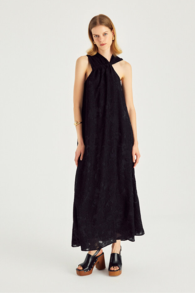 1715 ELBİSE SİYAH - 6