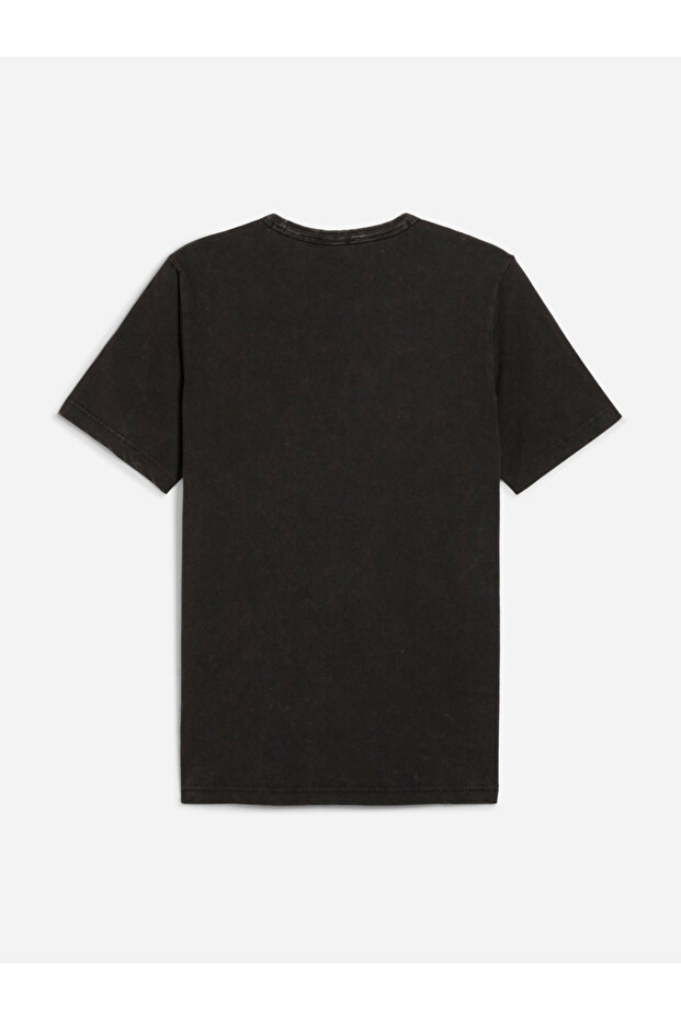 Essential Logo Print Round Neck T-Shirt - 5