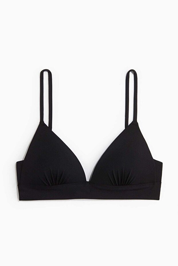 Push-up triangle bikini top