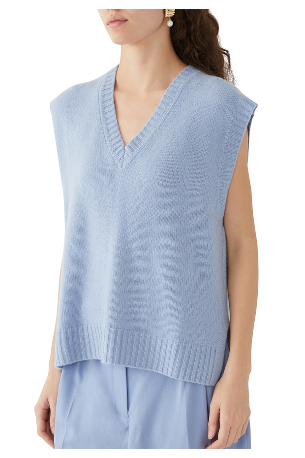 Açık Kaşmir Yelek - 5