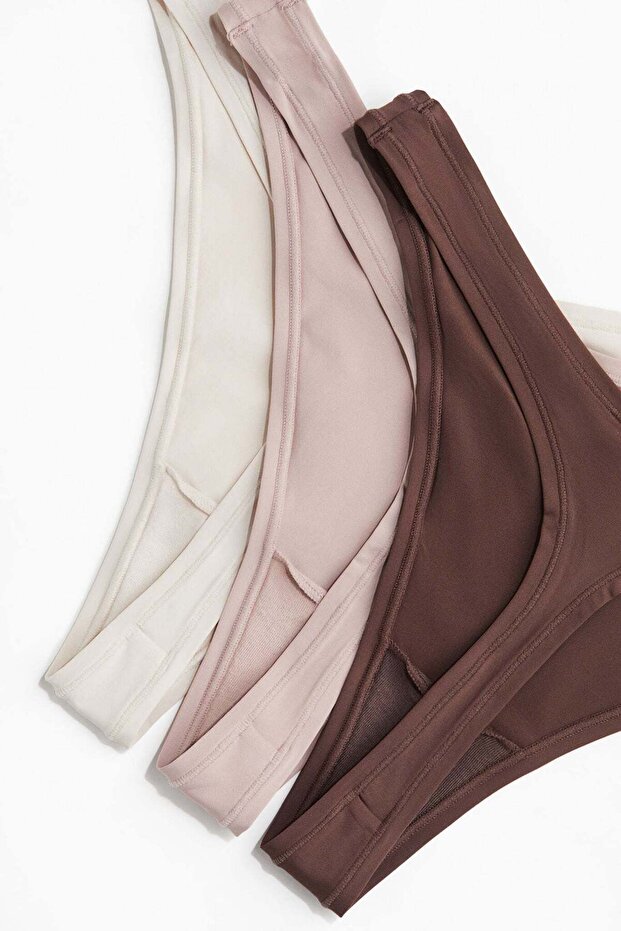 مجموعة من 3 سراويل داخلية من الألياف الدقيقة - 2