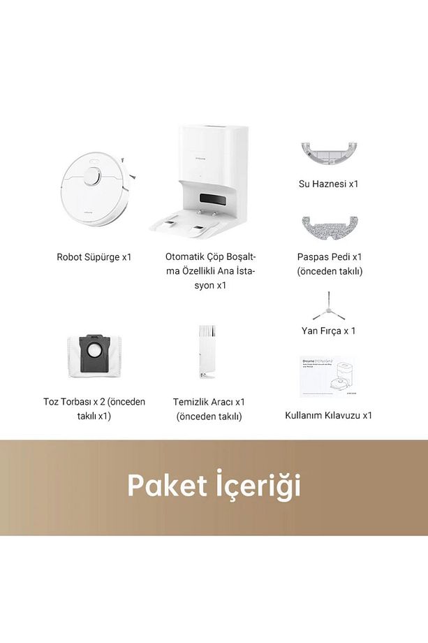 İstasyonlu Robot Süpürge 6000Pa Yüksek Güç, Akıllı Navigasyon ve Uzun Pil Ömrü ile Sessiz Temizlik - 5