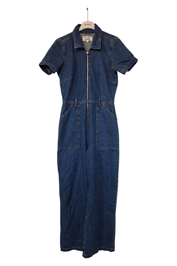 kısa kol kot tulum - 1