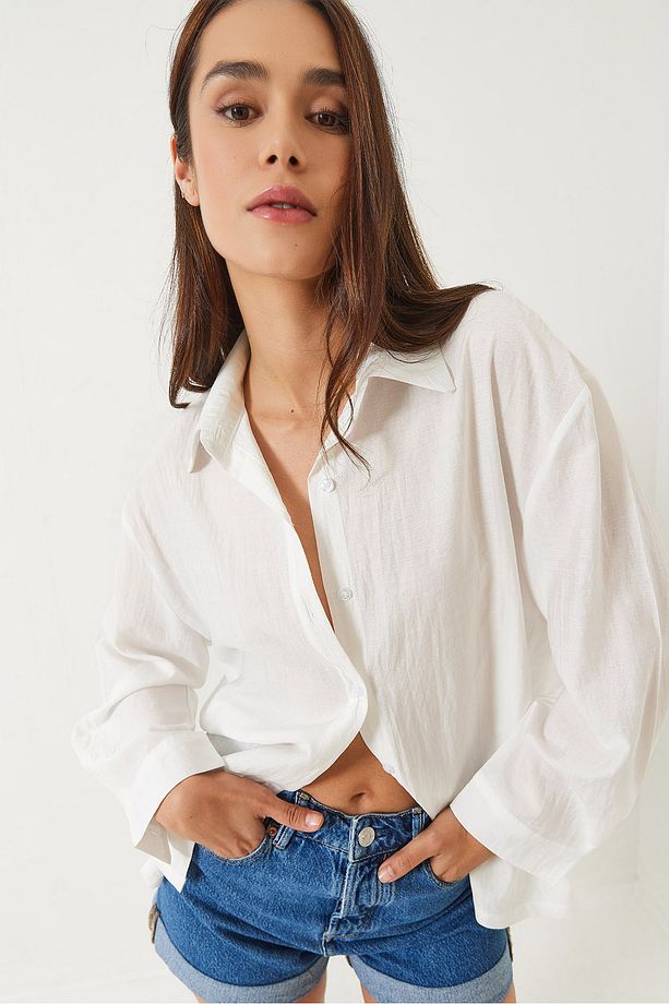 Kadın Uzun Kollu Regular Olivia Gömlek 4790 60281011 - 1