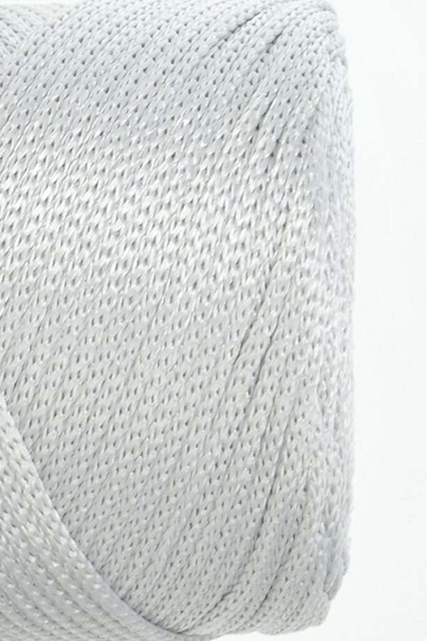 2 Mm - 200 gr Polyester Açık Gri Makrome Ipi Polyester Makrome Ip Supla Ip Ve Çanta Ipliği - 3