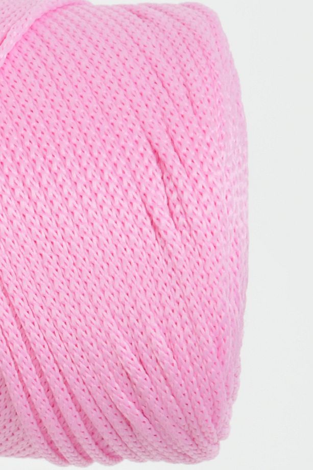 2 Mm - 200 gr Polyester Şeker Pembe Makrome Ipi Polyester Makrome Ip Supla Ip Ve Çanta Ipliği - 3