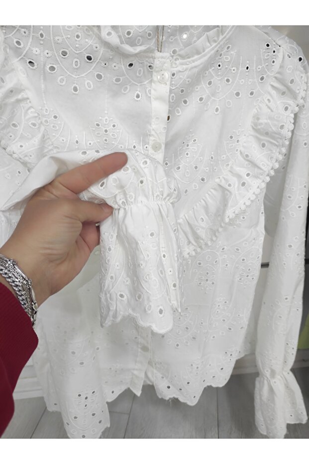 Nakış İşlemeli Gömlek - 4