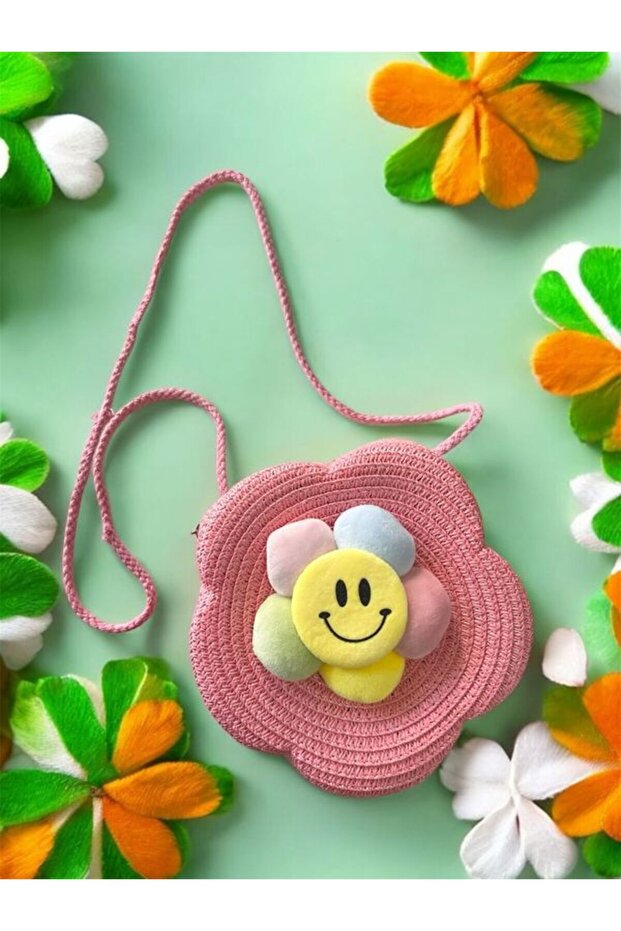 Wicker Daisy Figured Bag with Adjustable Strap - 1