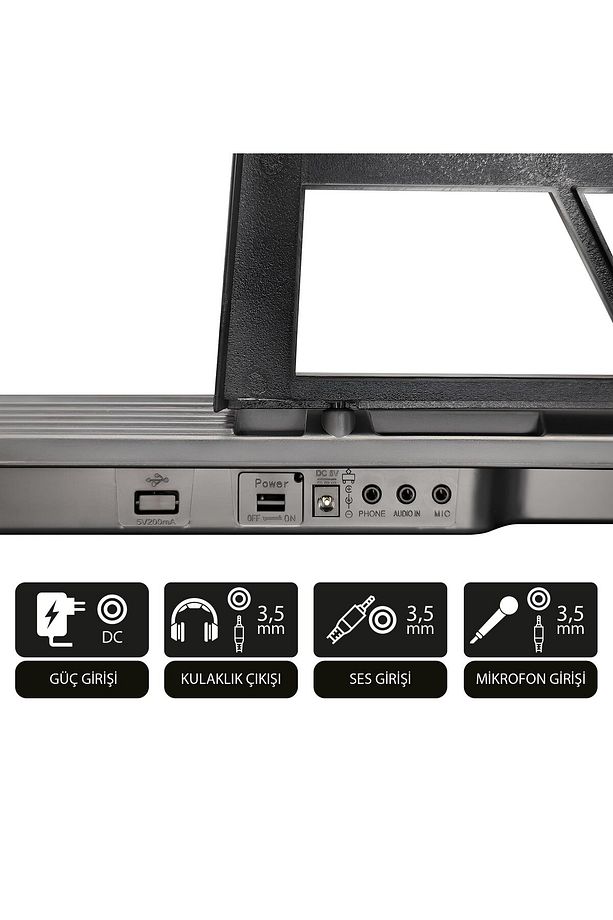 Mk-1261b 61 Tuşlu Elektronik Org (ETİKET. ADAPTÖR HEDİYE) - 5
