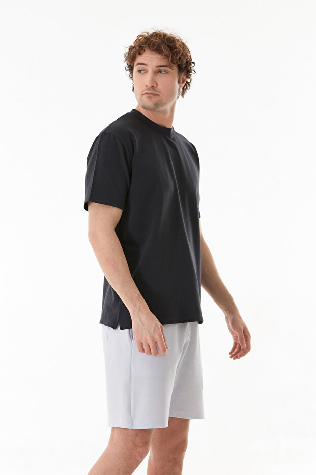 Basic Dik Yaka Tişört - 2