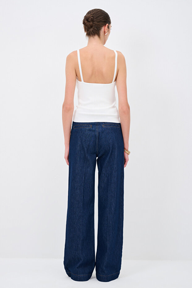 Askılı Triko Bluz - 5