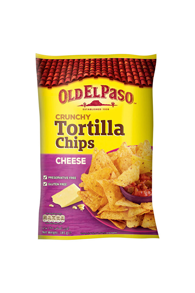 Crunchy Tortilla Chips Cheese 185g
