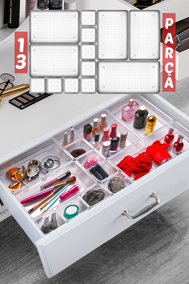 13 Piece Drawer Organizer, Organizer Set