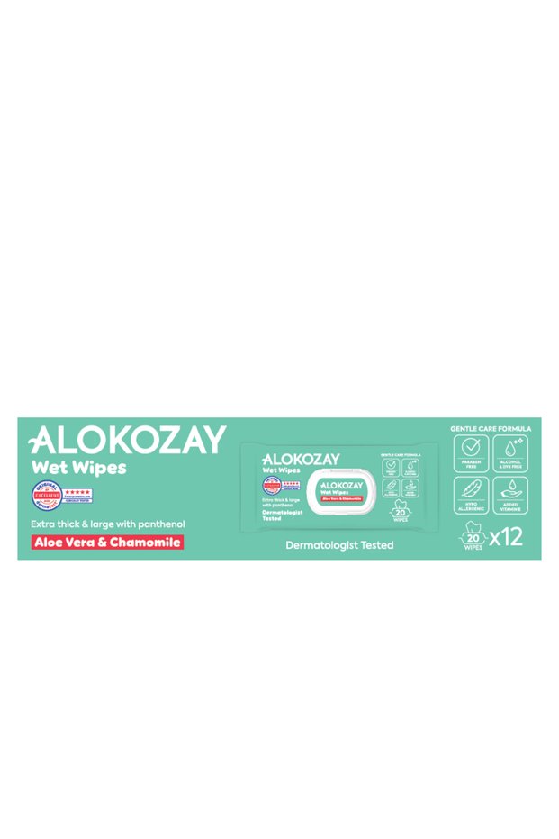 Baby Wipes - Aloe Vera & Camomile - 20 Wipes X 12 Packs - 240 Wipes