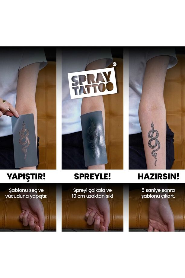 Minimal Dört Yapraklı Yonca Dövmesi (SPREYSİZ) - 5