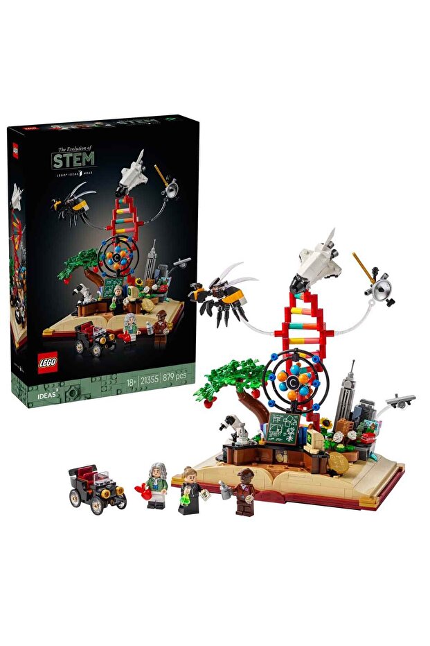 Ideas Stem Evolution 21355 - Scientific Model Building Set for History Lovers (879 Pieces)
