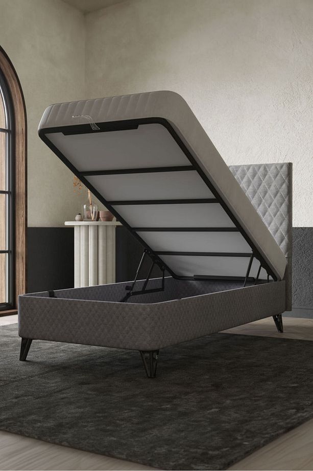 Pro Tek Kişilik Yatak Seti 90x190 / Ortopedik Yatak - Baza - Başlık / 3'lü Yatak Seti - 2