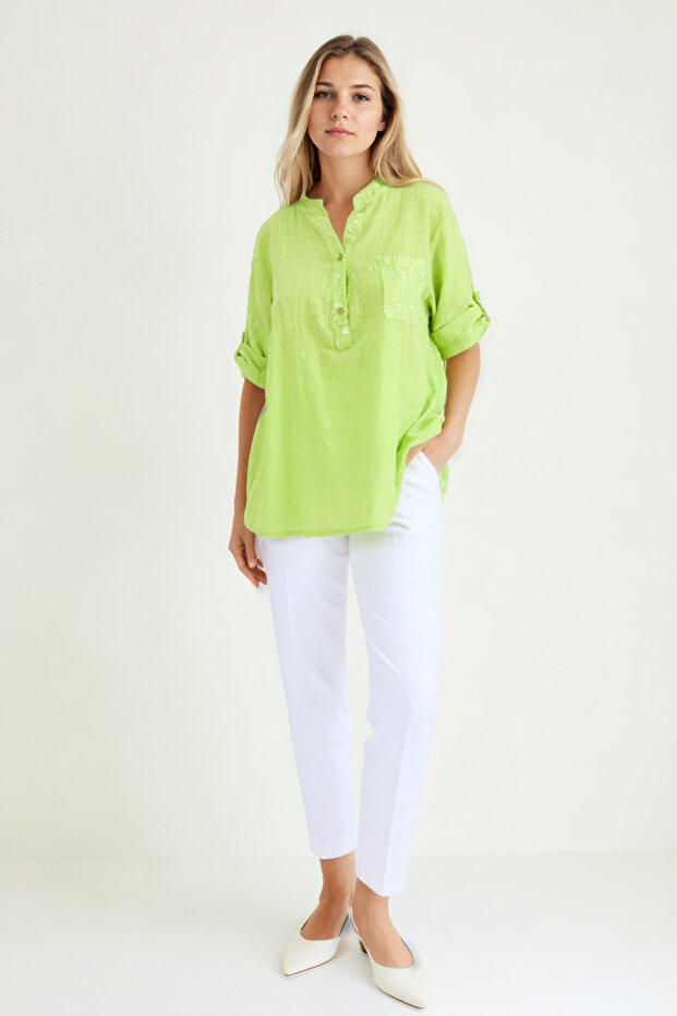 Hakim Yaka Pullu Bluz - 2