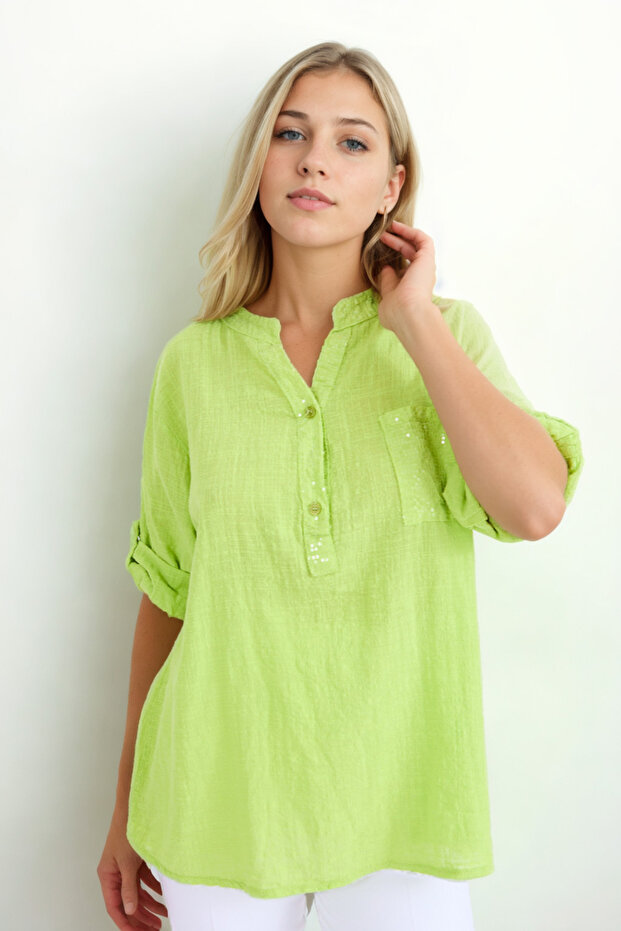 Hakim Yaka Pullu Bluz - 4